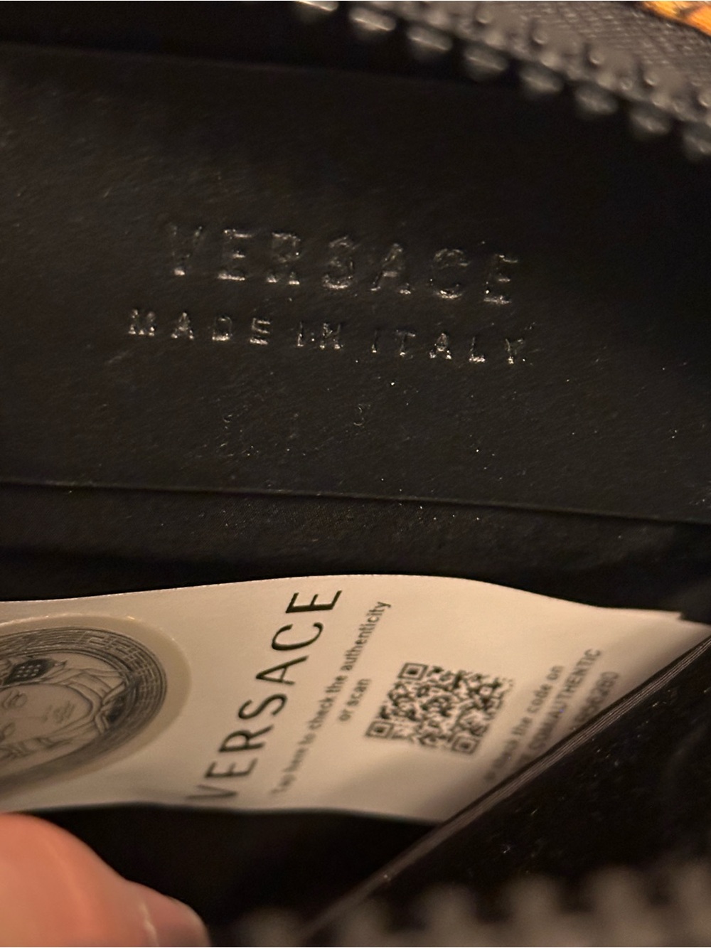 ‼️OPEN TO OFFERS ‼️
Versace Black and Gold Medusa Crossbody Bag - Picture 5 of 6